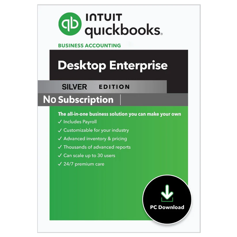 QuickBooks Desktop Enterprise 2024 No-Subscription – Lifetime Licence